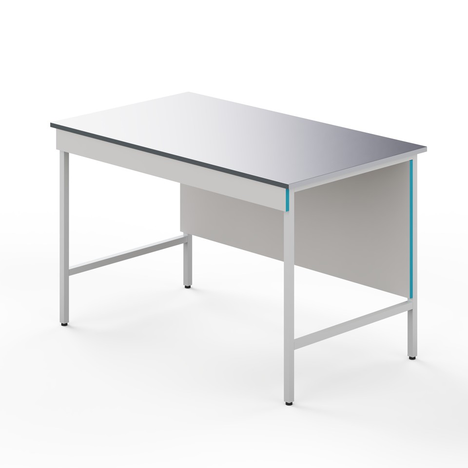 Открытый стол для работы сидя со столешницей из нержавеющей стали СЛН НВК 1200 НЕРЖ фото1