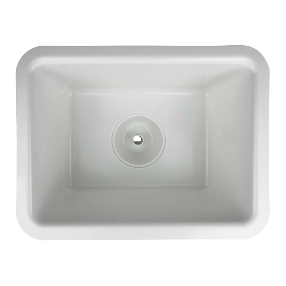 Средняя лабораторная раковина-мойка Stegler RM-380-180 (полипропиленовая, 440×330×200) фото3