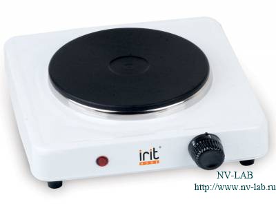 Плита электрическая IRIT IR-8004 (1000 Вт, Ø155 мм, чугун): фотографии