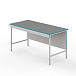 Открытый стол для работы сидя со столешницей из химстойкого пластика СЛН НВК 1500 ПЛАСТ фото1
