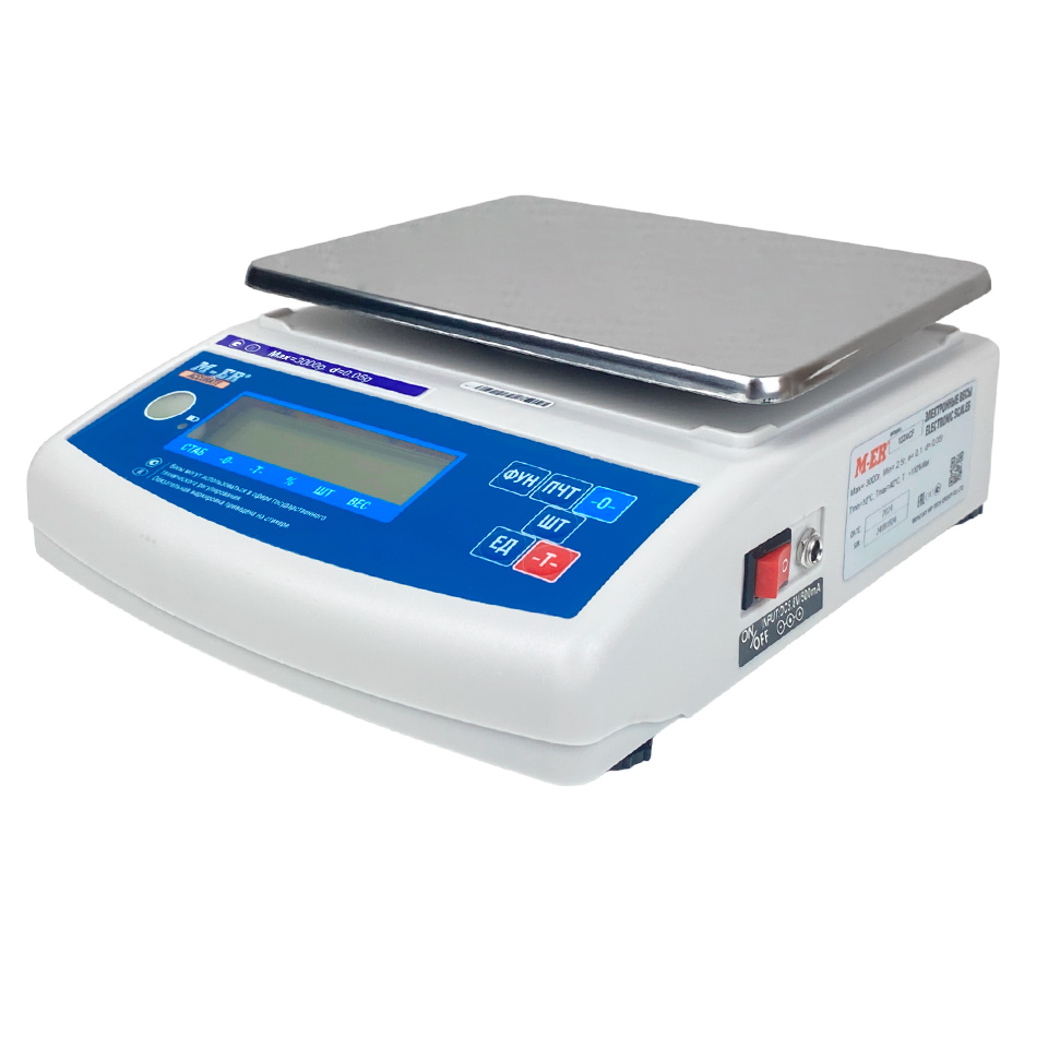 Весы лабораторные MERTECH M-ER 122 ACF-3000.05 ACCURATE LСD (3 кг, 0,05 г, внешняя калибровка): фотографии