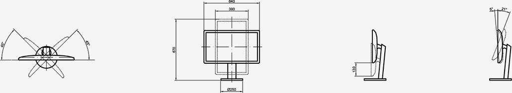 Офтальмологический проектор знаков Stern&nbsp;Opton&nbsp;Plus — экранный LCD проектор для проверки зрения и офтальмологической диагностики