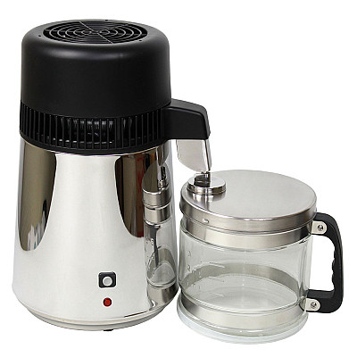 Бытовой настольный аквадистиллятор Stegler BL-9900 со стеклянным приёмником: фотографии