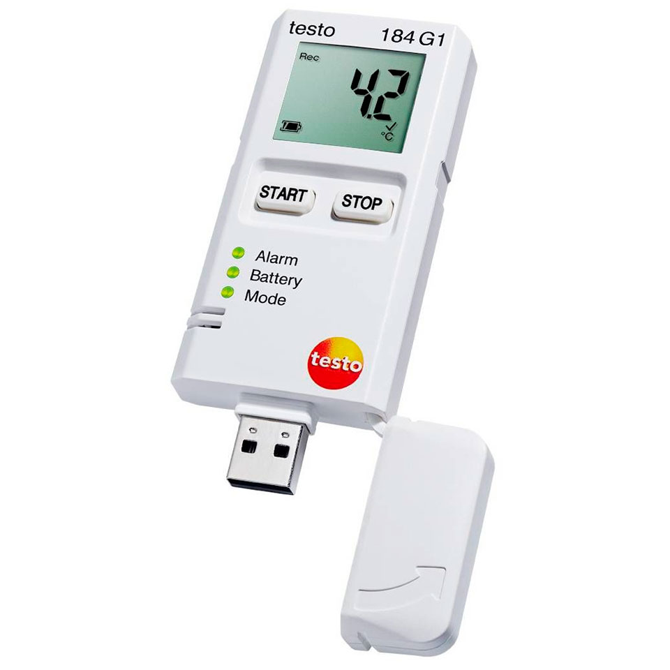 USB-логгер данных температуры, влажности и вибрации Testo 184 G1 фото2