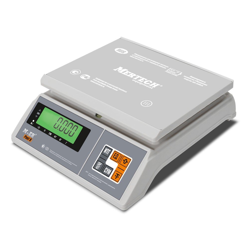 Весы порционные MERTECH M-ER 326 FU-3.01 LCD (3 кг, 0,1 г, внешняя калибровка, без АКБ): фотографии